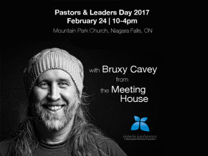 Pastors & Leaders Day - February 24, 2017 - The following day, February 24th is our annual Pastor/Leader Day. This year we have invited Bruxy Cavey from the Meeting House as our key presenter. Together we will be exploring the challenging pastoral implications of ministry with/to the LGBTQ community. If you have not yet registered let me encourage you to do so right ASAP. The deadline for registration is Feb. 10th. There are few topics more pertinent to the future of our churches.